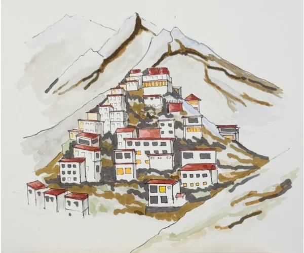 Key Monastery Sketch