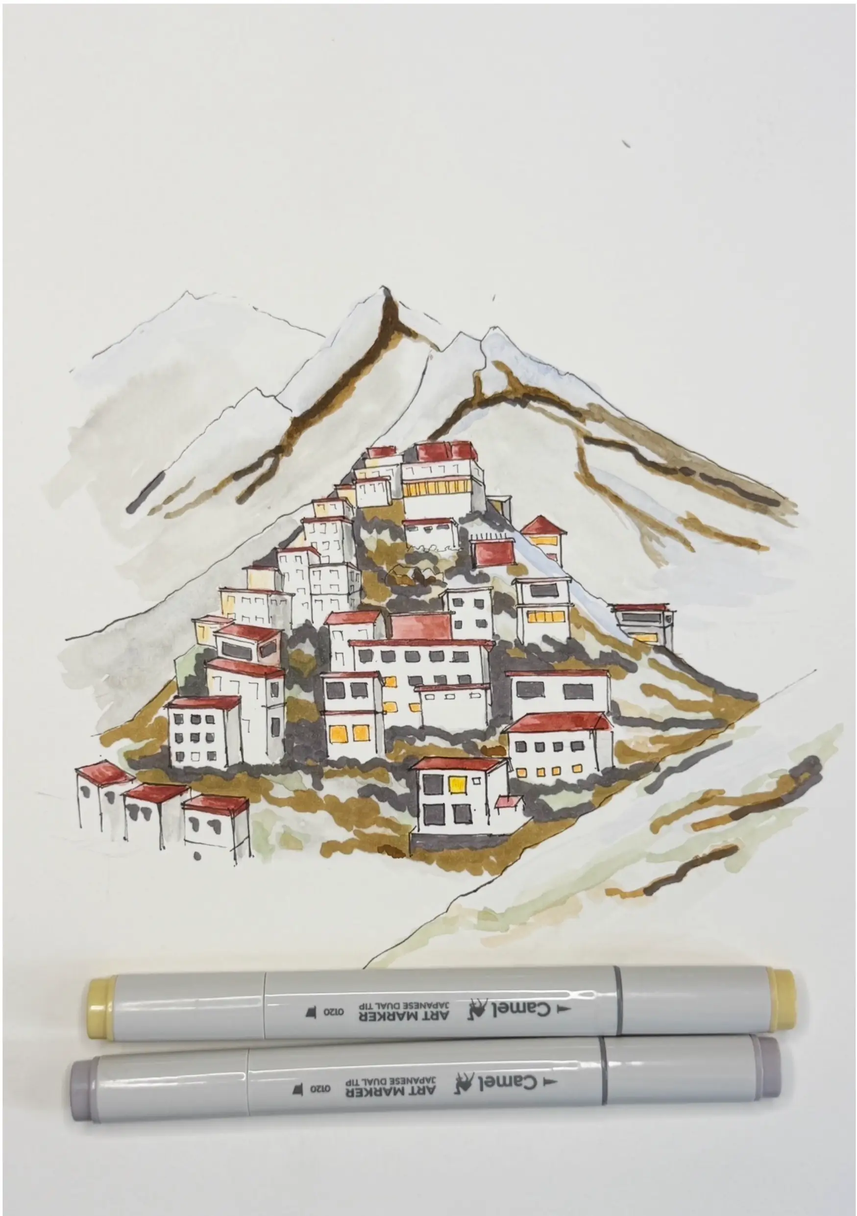 Key Monastery Sketch